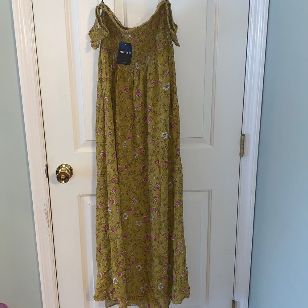 Maxi floral off the shoulder dress